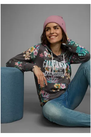 KangaROOS Hoodie Lange mouwen, figuurvolgende snit, van interlockmateriaal