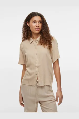 VILA Blouse met korte mouwen VIPRICIL S/S NEW SHIRT - NOOS
