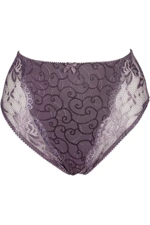 Elbrina High-waist-slip Embroidery met delicaat strikdetail