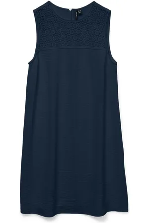 VERO MODA Mini-jurk VMALVA CROCHET SHORT DRESS WVN GA