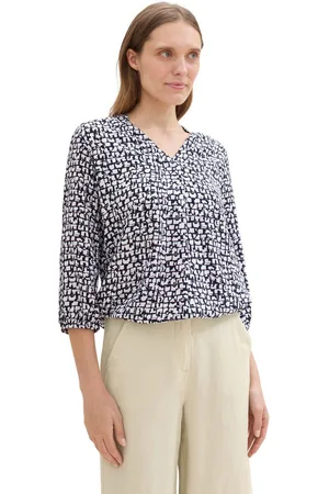 TOM TAILOR Blouse met lange mouwen met livaeco by birla cellulose(tm)