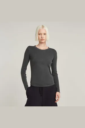 G-Star Shirt met lange mouwen Tops Overdyed slim