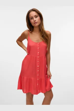 VERO MODA Jurk met bandjes VMBUMPY SHORT SINGLET DRESS WVN GA NOOS