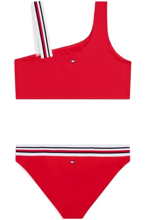 Tommy Hilfiger Bandeaubikini ONE SHOULDER BIKINI SET (set, 2 stuks)