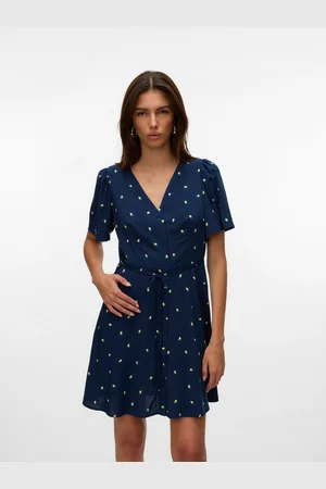VERO MODA Mini-jurk VMALBA SS SHORT DRESS WVN NOOS