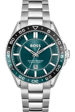 HUGO BOSS Kwartshorloge Runner 3H Horloge, herenhorloge, stalen band, analoog, dag