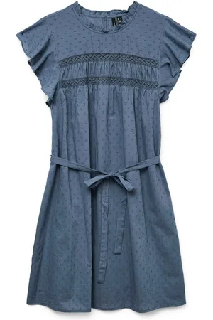 VERO MODA Mini-jurk VMTRINE SL SHORT LACE DRESS WVN GA NOOS