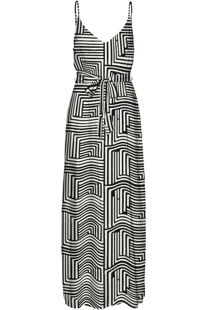 VERO MODA Jurk met spaghettibandjes VMEASY JOY SLIT MAXI V-NECK DRESS WV GA
