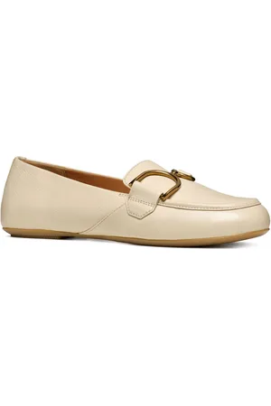 Geox Loafers D PALMARIA J Slipper, feestdag schoen met stijlvolle sierspeld, smalle vorm