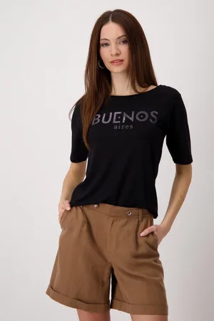 monari T-shirt Shirt Buenos Met een ronde hals