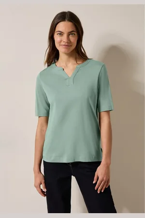CECIL T-shirt in tuniek-look