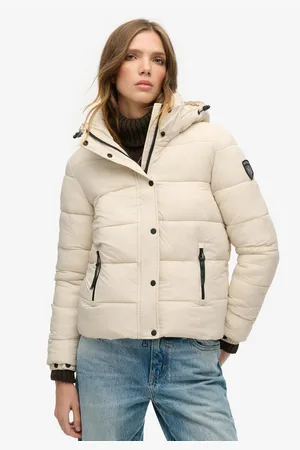 Superdry Gewatteerde jas FAUX FUR SHORT HOOD PUFFER