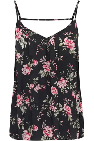 ONLY Top met spaghettibandjes ONLNOVA LIFE PARIS SINGLET AOP PTM