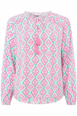 Zwillingsherz Blouse zonder sluiting "Ovale Ranken"