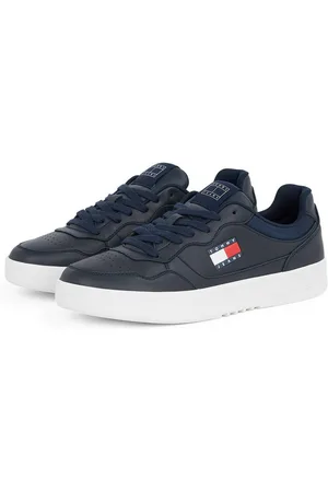 Tommy Hilfiger Plateausneakers (NEW) TJM CUPSOLE LEATHER ESS , vrijetijdsschoen, lage schoen, veterschoen in basket-look