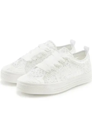 Lascana Sneakers met lichte plateausole en punt, veterschoenen, vrijetijdsschoenen