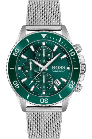 HUGO BOSS Chronograaf Admiral Quartzhorloge, herenhorloge, horloge, stopwatchfunctie, roestvrijstalen band