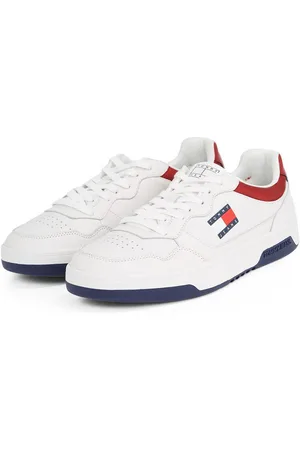 Tommy Hilfiger Plateausneakers (NEW) TJM CUPSOLE LEATHER ESS , vrijetijdsschoen, lage schoen, veterschoen in basket-look