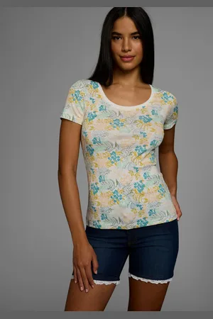 KangaROOS Shirt met korte mouwen met gebloemde print all-over