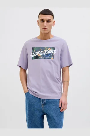 JACK & JONES Shirt met print JJHAWAII SHAPE TEE SS CREW NECK