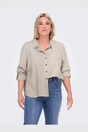 ONLY Blouse met lange mouwen CARYASMIN-CARO L/S LINEN SHIRT PNT