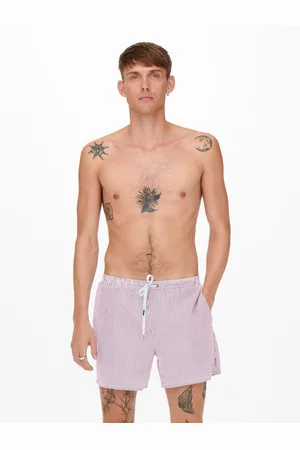 Only & Sons Zwembroek ONSTED STRIPE SEERSUCKER SWIM NOOS
