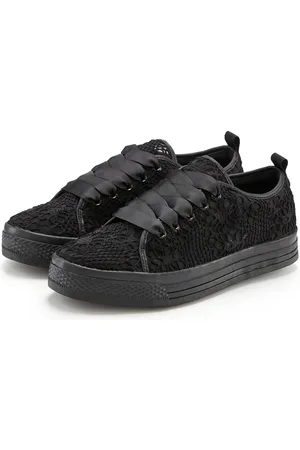 Lascana Sneakers met lichte plateausole en punt, veterschoenen, vrijetijdsschoenen