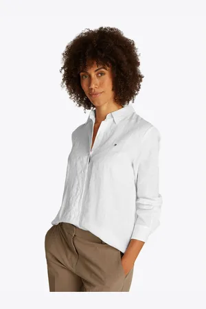 Tommy Hilfiger Overhemdblouse ESS LINEN RELAXED SHIRT