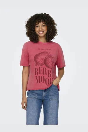 ONLY Shirt met korte mouwen ONLKINNA S/S FRUIT TOP BOX JRS