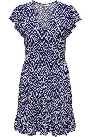 ONLY Mini-jurk ONLCLAUDETTE LIFE SS MINI DRESS WVN NOOS