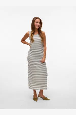 VERO MODA Midi-jurk VMGINA SL 7/8 DRESS JRS NOOS