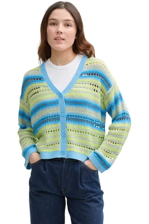 TOM TAILOR Cardigan met streepmotief