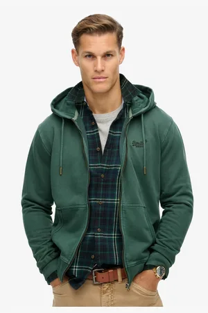Superdry Capuchonsweatvest ESSENTIAL LOGO WASHED ZIPHOOD