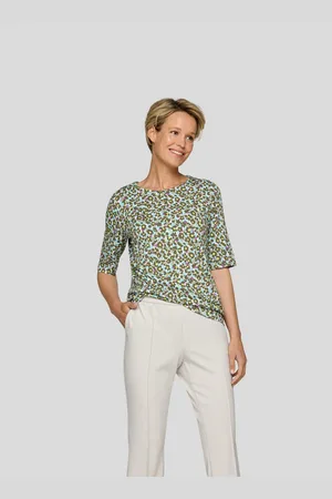 Rabe Shirt met ronde hals met grafische print