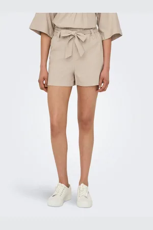ONLY Short ONLCARO HW LINEN BL BELT SHORTS CC PNT