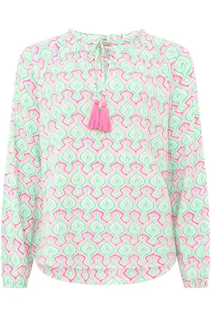 Zwillingsherz Blouse zonder sluiting "Grafiek Print"