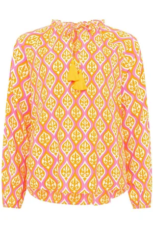 Zwillingsherz Blouse zonder sluiting "Ovale Ranken"