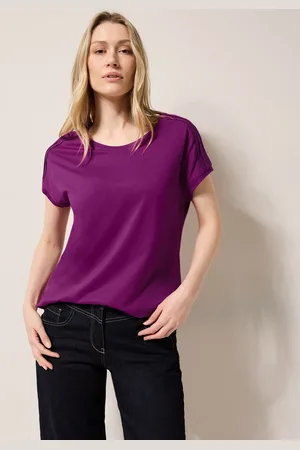CECIL T-shirt met elastische taille