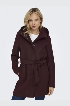 ONLY Korte jas ONLEMMA HOODED BELT COAT OTW