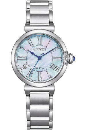 Citizen Solarhorloge EM1060-87N Polshorloge, dameshorloge, roestvrijstalen armband, saffierglas