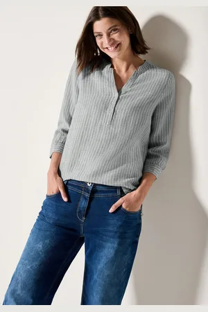 CECIL Blouse zonder sluiting in streep-look