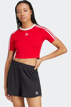 adidas T-shirt 3 S BABY TEE Cropped drie-strepen shirt