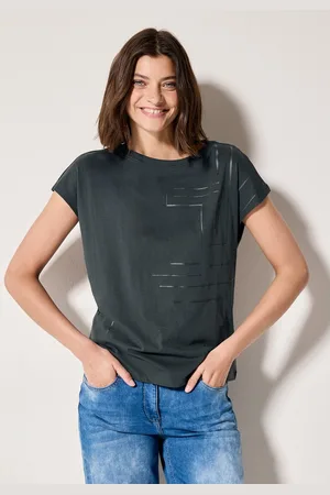 CECIL T-shirt met folieprint