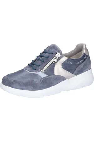 Waldläufer Sneakers met sleehak K-FUNKY , veterschoenen, lage schoen, comfort schoen, rits, k-breedte