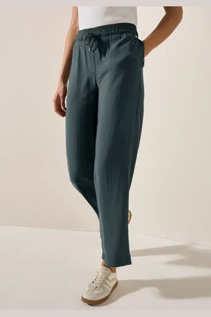CECIL Stoffen broek Style Neele elastische band met rijgkoord