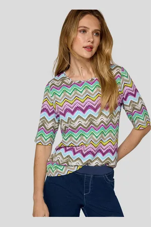 Rabe Shirt met ronde hals met grafisch patroon