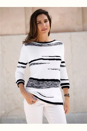 Classic Basics Trui met 3/4 mouwen Trui met boothals