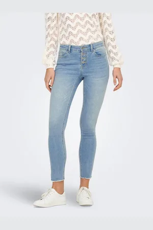 ONLY Skinny fit jeans ONLMIA MID WAIST BUTTON SK RW ANK BOX