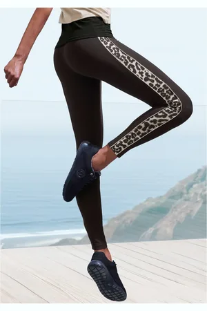 Lascana Legging Inzetten met leopardenpatroon aan de benen