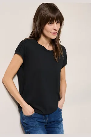 CECIL T-shirt met elastische taille
